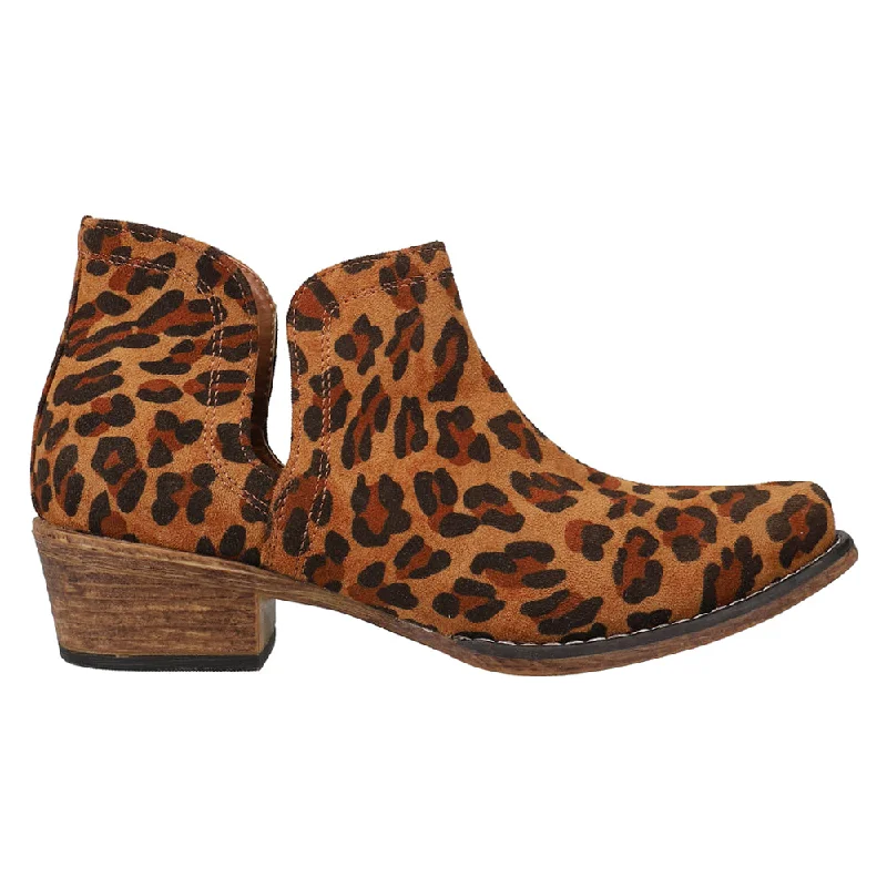 Ava Leopard-Cheetah Snip Toe Cowboy Booties