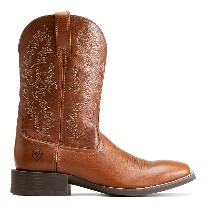 Sport Latigo Embroidered Square Toe Cowboy Boots