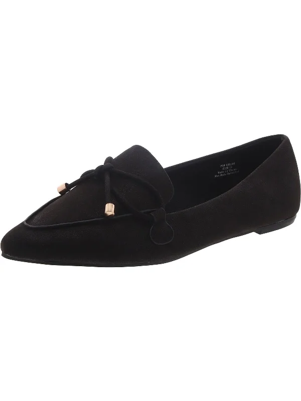 Womens Faux Suede Dressy Loafers