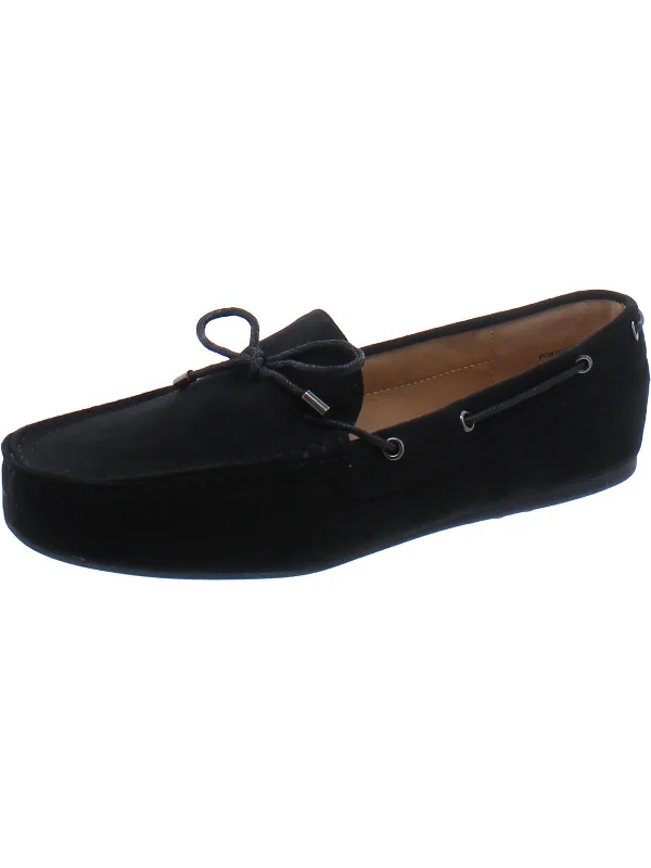 Womens Faux Suede Flats Moccasins