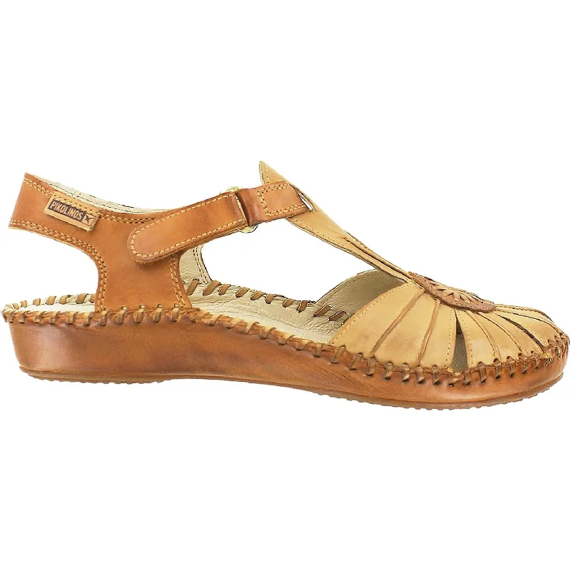 Women's Pikolinos Puerto Vallarta 655-8899C1 Ivory//Brandy Leather