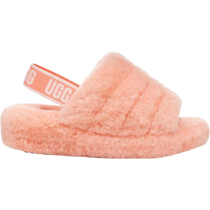 Women's UGG Fluff Yeah Slide Beverly Pink Sheepskin