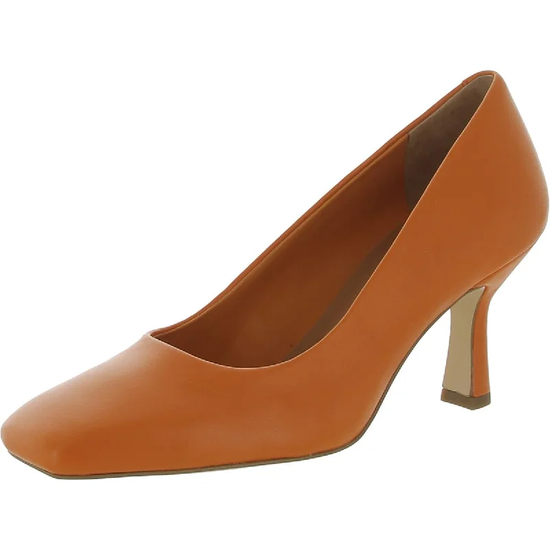 A-Flxaela Womens Padded Insole Leather Pumps