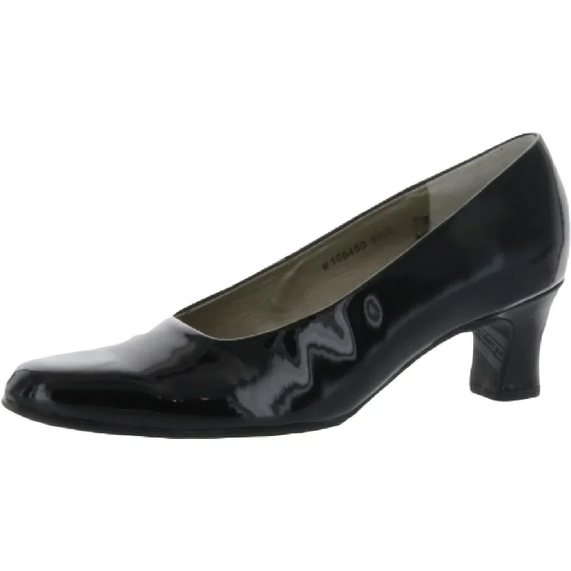 Vicki Womens Patent Slip On Pumps