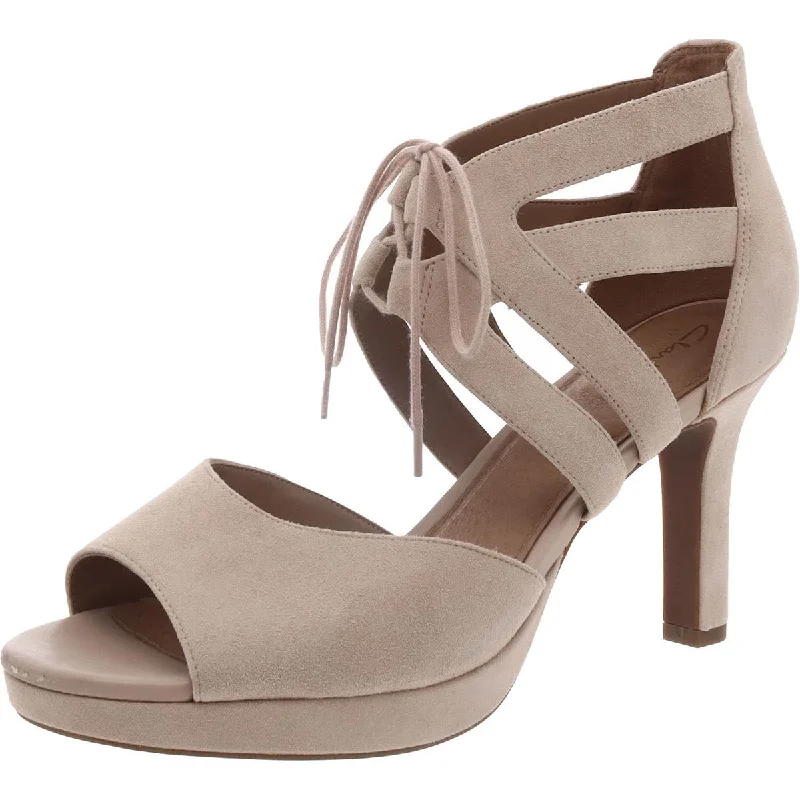 Mayra Ellie Womens Open Toe Heels