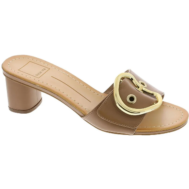 Laika Womens Leather Slip-On Heels