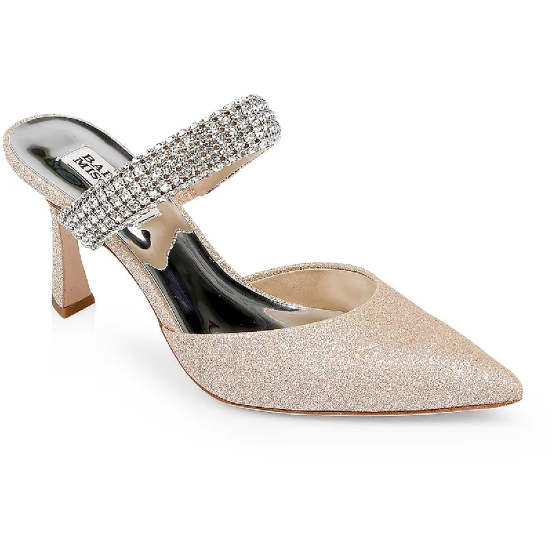 Sadiya Womens Glitter Rhinestone Pumps