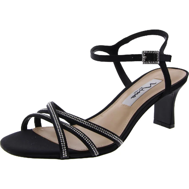 Womens Satin Ankle Srap Heels