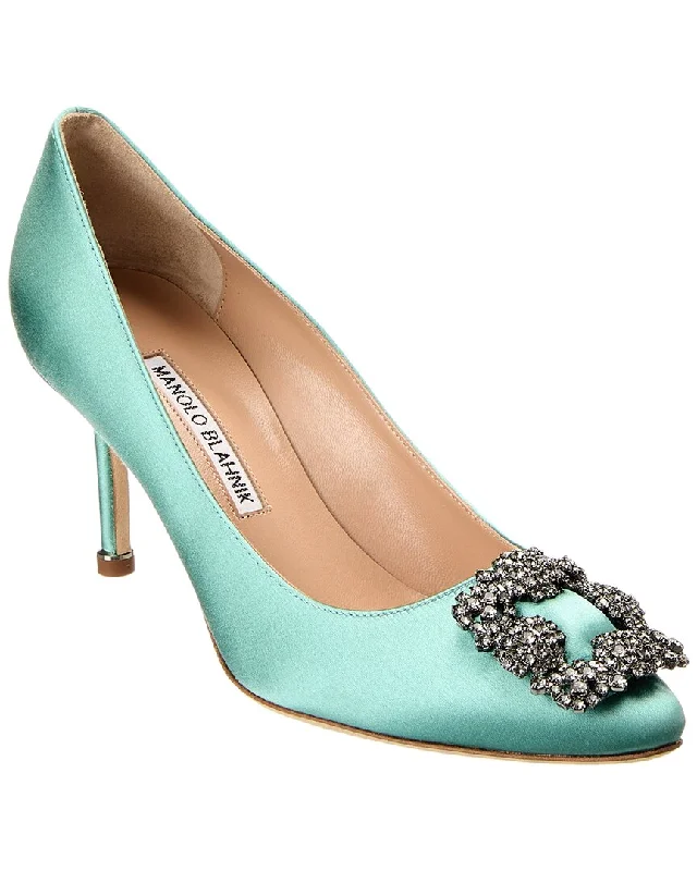 Manolo Blahnik Hangisi 90 Satin Pump