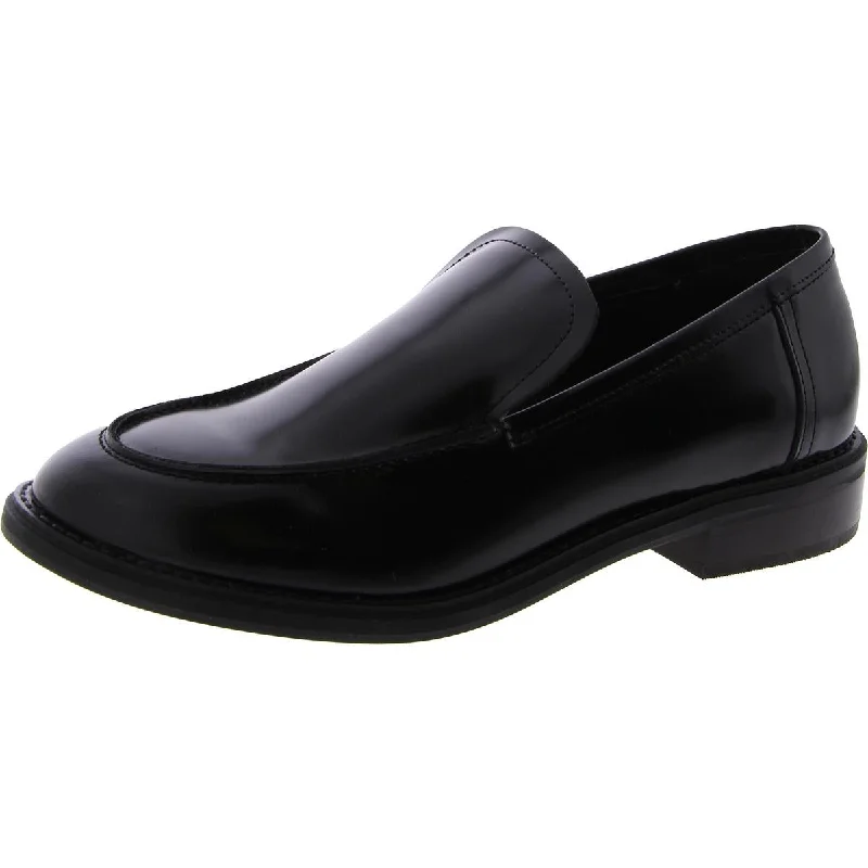 Larusso Womens Leather Slip On Loafer Heels