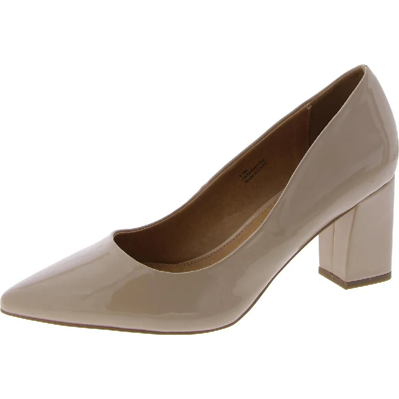 Womens Patent Pointed Toe Pumps