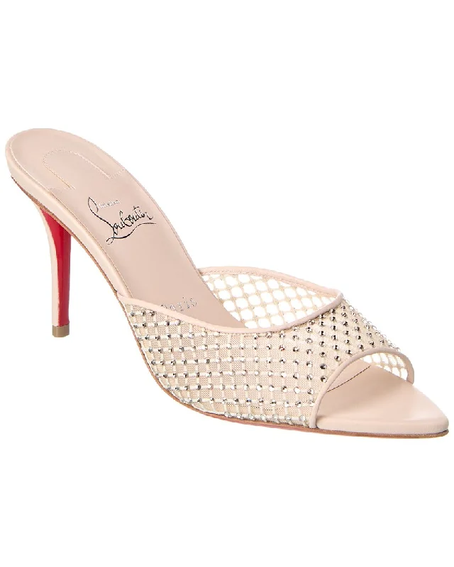 Christian Louboutin Apostropha 80 Mesh & Leather Mule