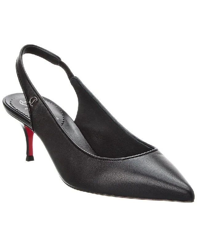 Christian Louboutin Sporty Kate 55 Leather Slingback Pump