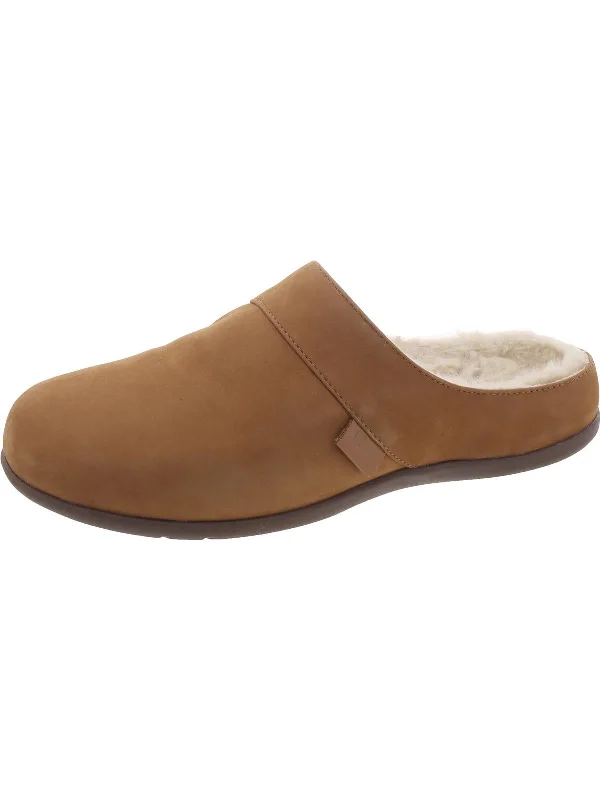 Womens Leather Slip On Mules